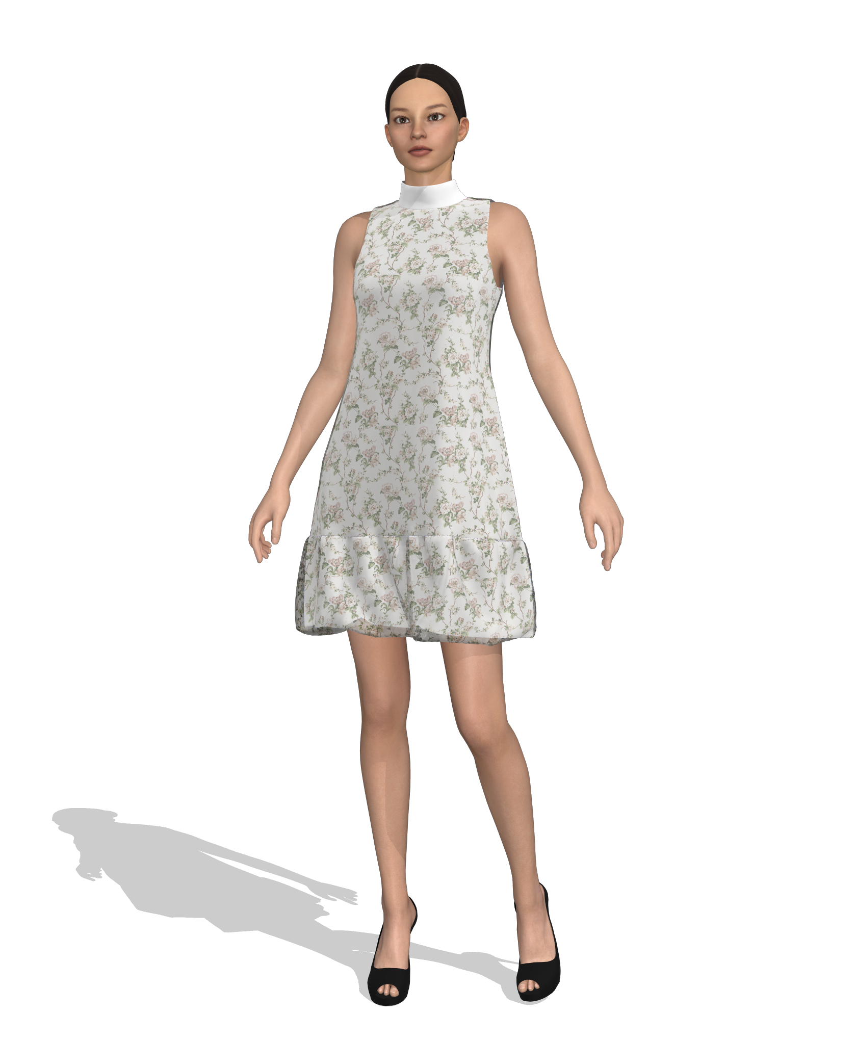 KDscion-p49-sleeveless A-line dress